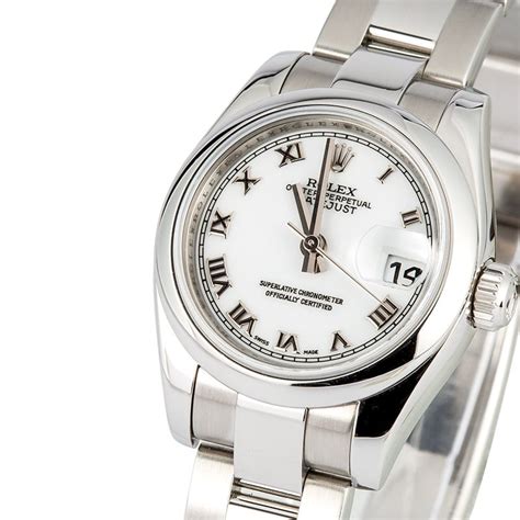 rolex ladies datejust 179160 white roman|Rolex Lady.